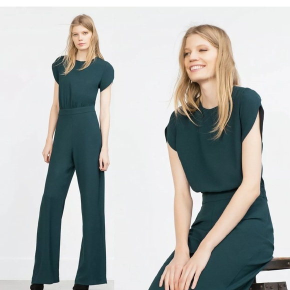 Emerald Dark Green Zara Jumpsuit - Picture 4 of 6